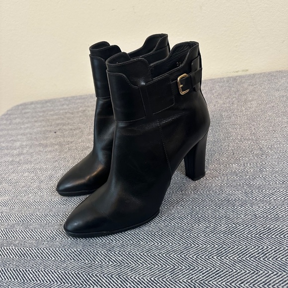 Tod's Black Leather Ankle Booties - Picture 3 of 10